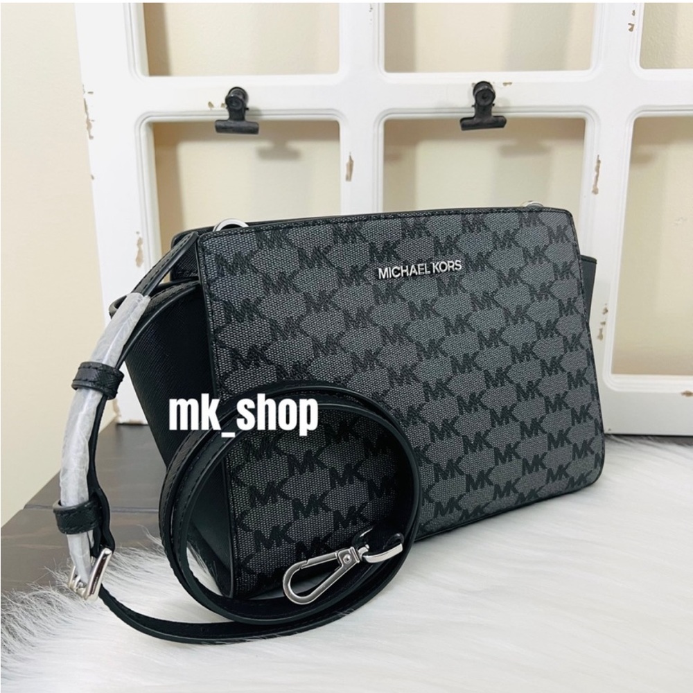 Michael Kors Selma Medium Messenger Crossbody Bag - Picture 3 of 14